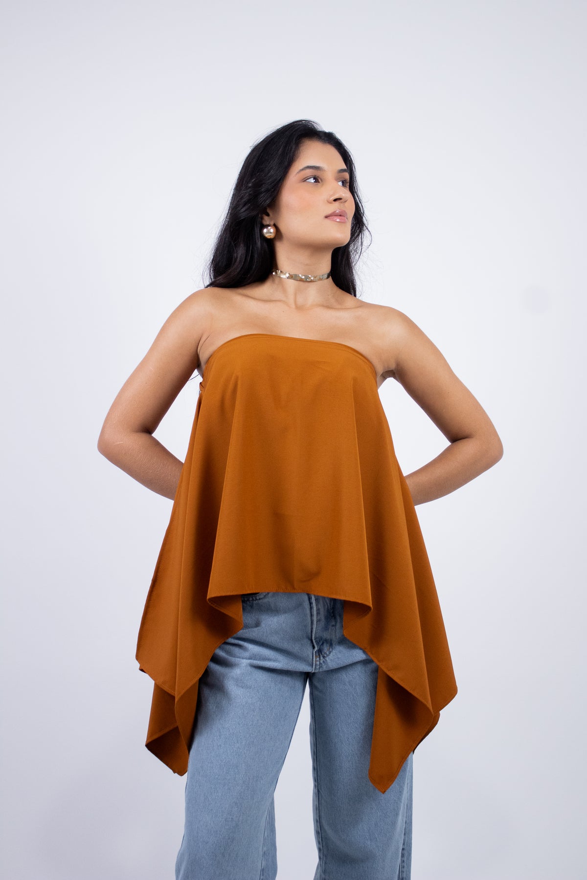 Blusa Bata Assimétrica em Viscose