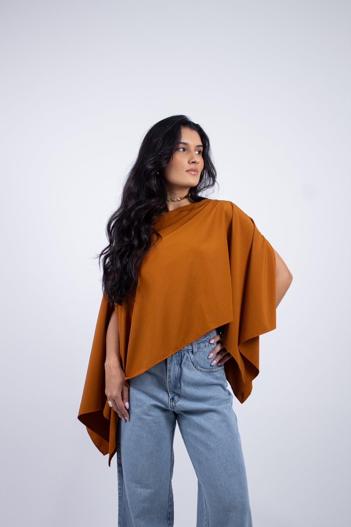 Blusa Bata Assimétrica em Viscose