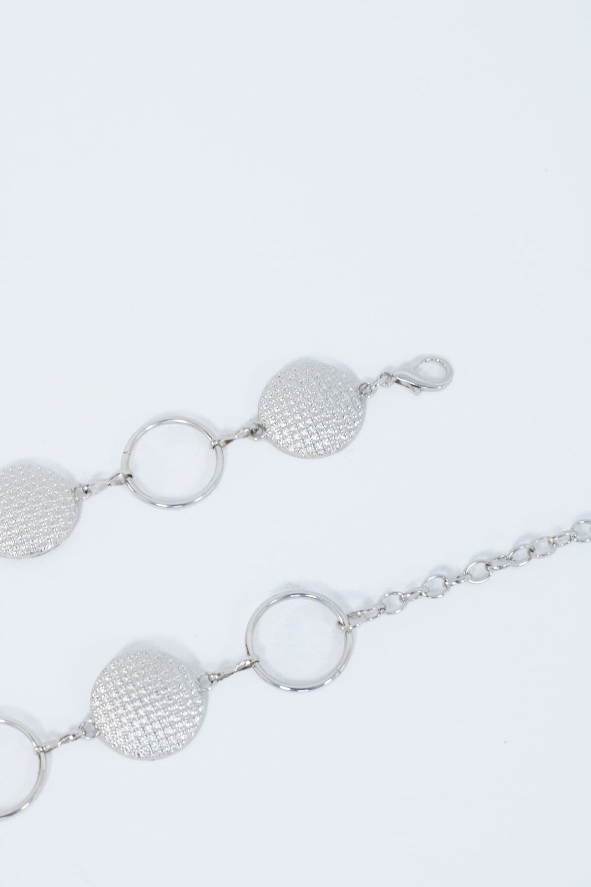 Cinto em Metal Aros Prata